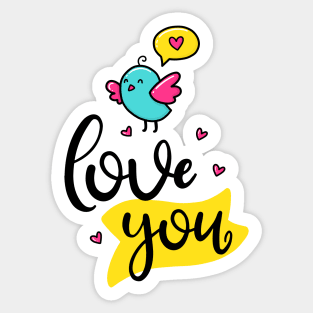 Love you Sticker